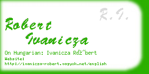 robert ivanicza business card